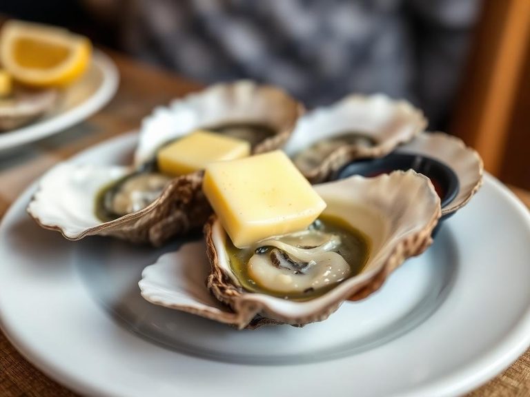 Steamed Oysters with Garlic Butter