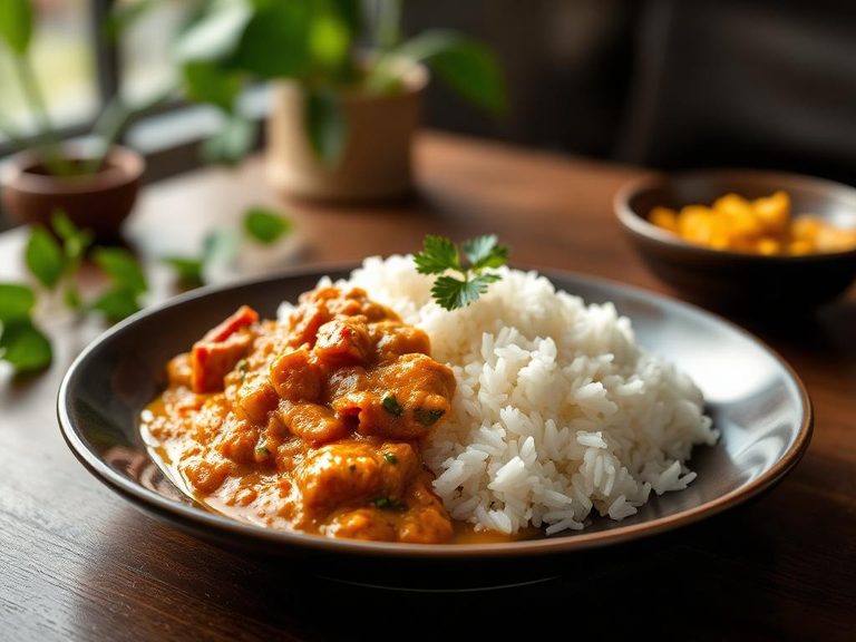 Steamed Rice with Curry