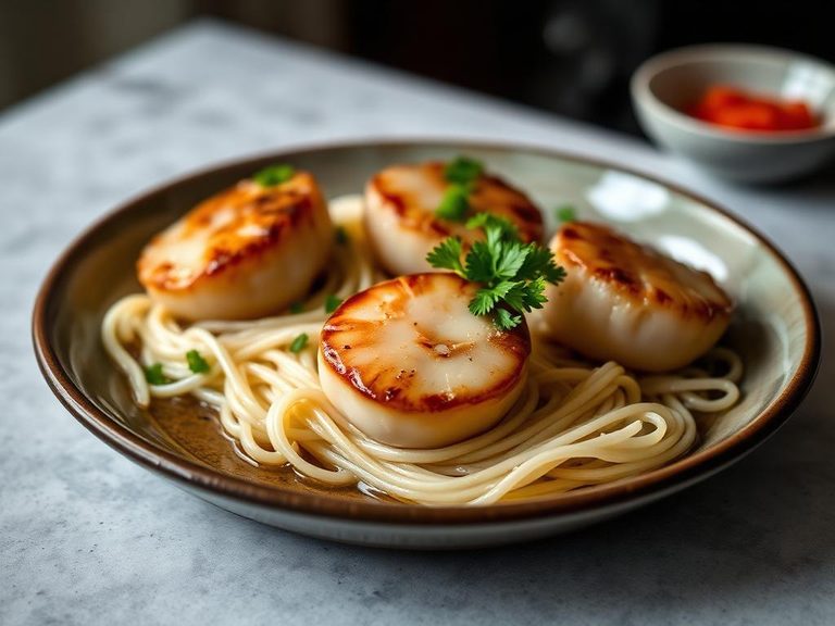 Steamed Scallops with Garlic and Vermicelli