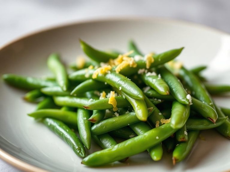 Steamed Snow Peas with Lemon Zest