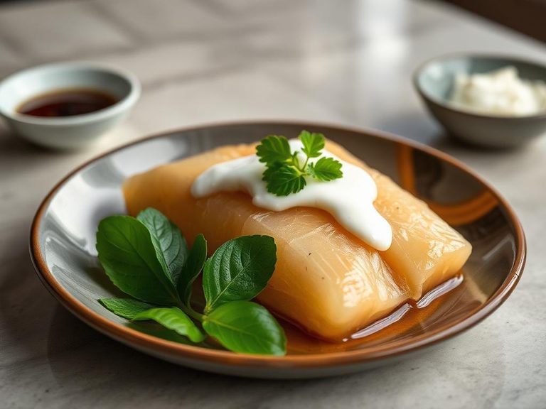 Steamed Yam with Coconut Cream