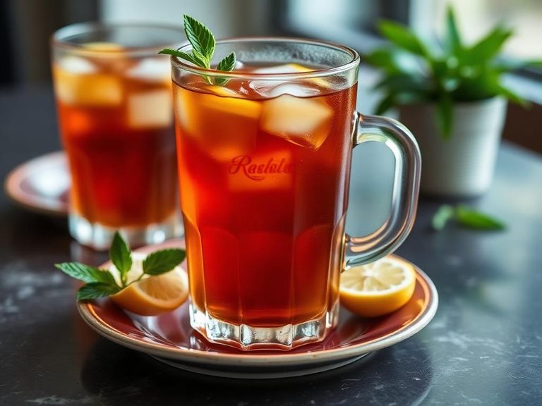 Stevia-sweetened iced tea
