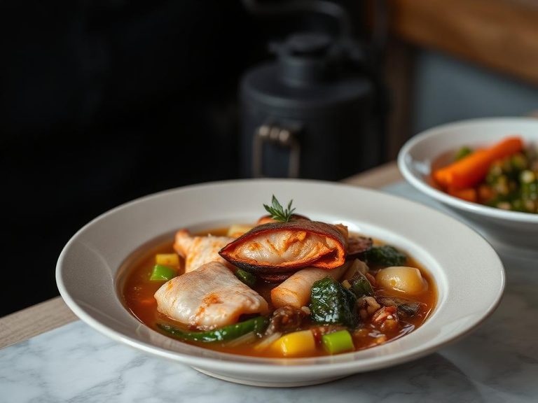Stew with dried fish and vegetables