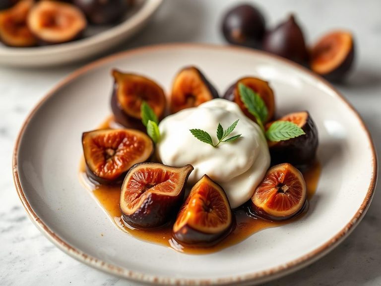 Stewed Figs with Yogurt