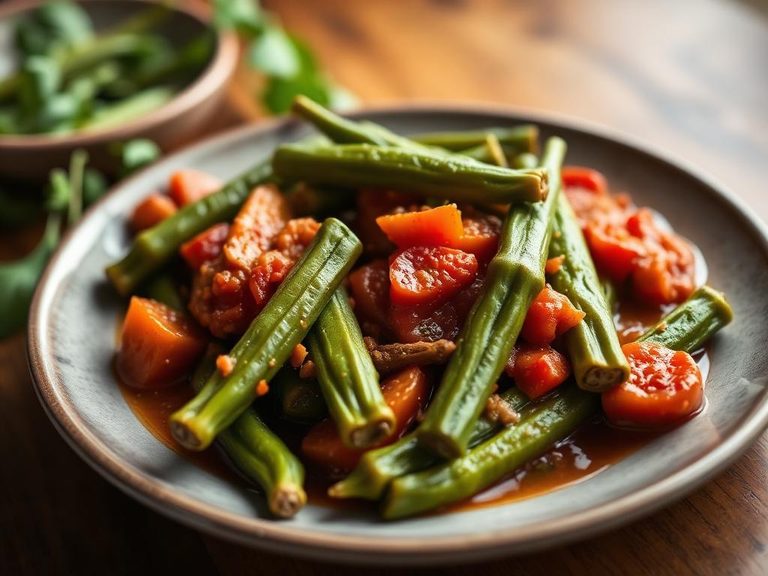 Stewed Okra with Tomatoes
