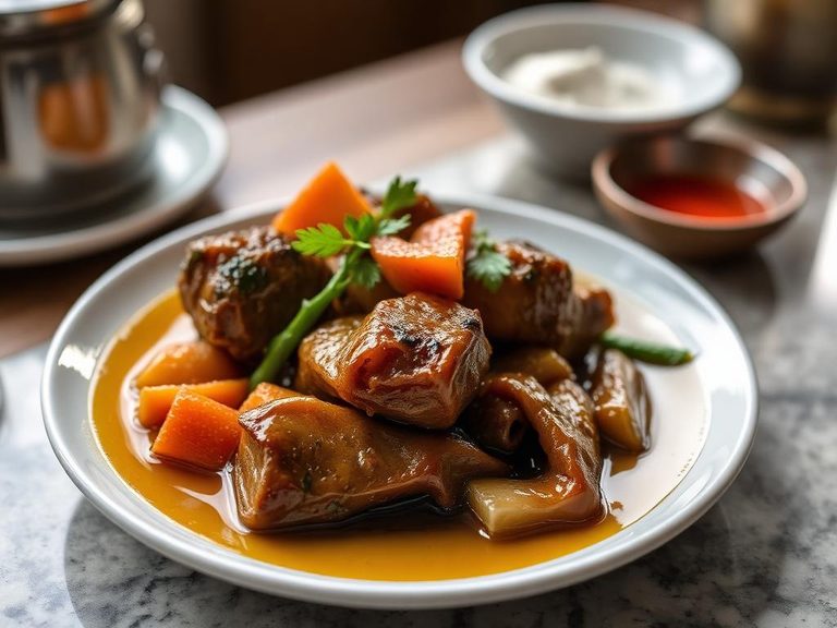 Stewed or boiled with seal oil