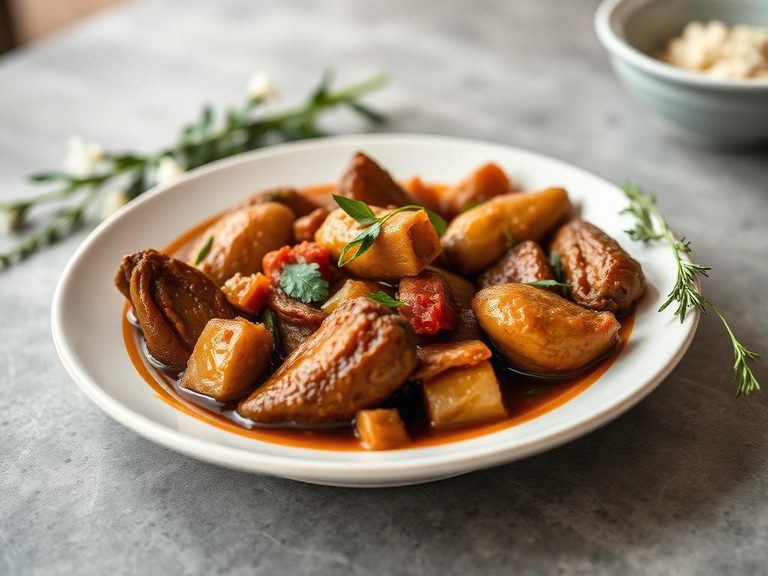 Stewed or boiled with traditional herbs