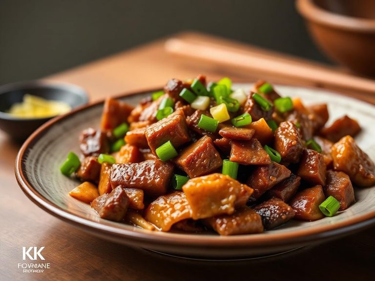 Stir-fried Beef with Ginger and Scallions