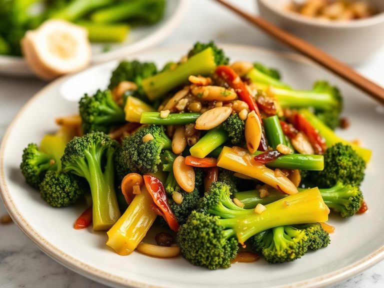 Stir-fried Broccoli Stalks with Garlic