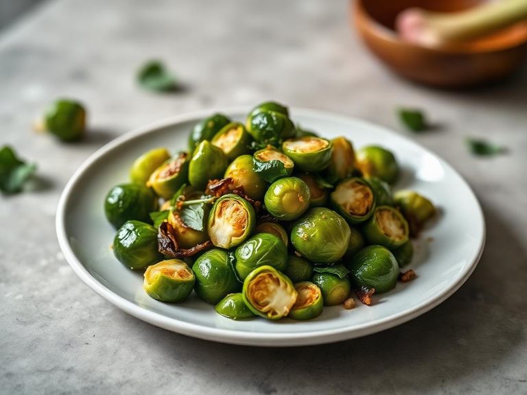 Stir-fried Brussels Sprouts with Garlic