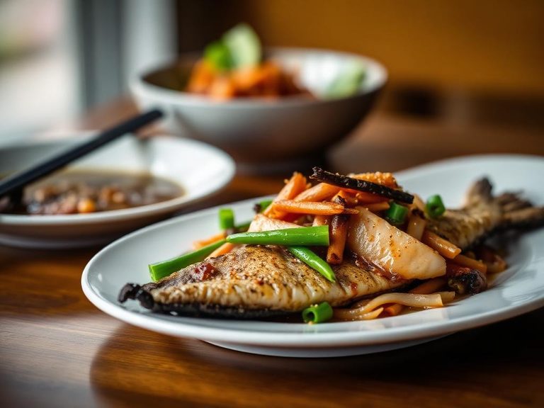 Stir-fried caribou or fish