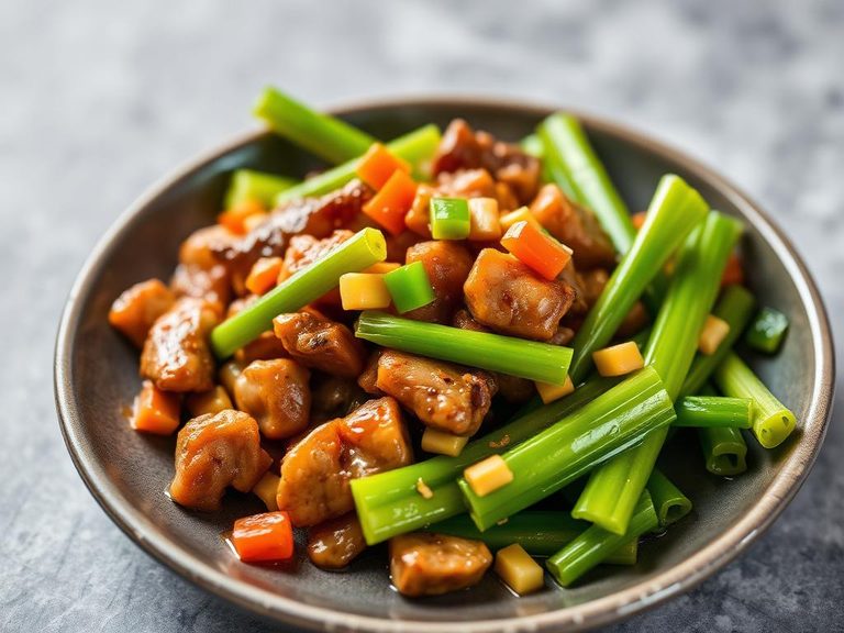 Stir-fried Celery with Meat