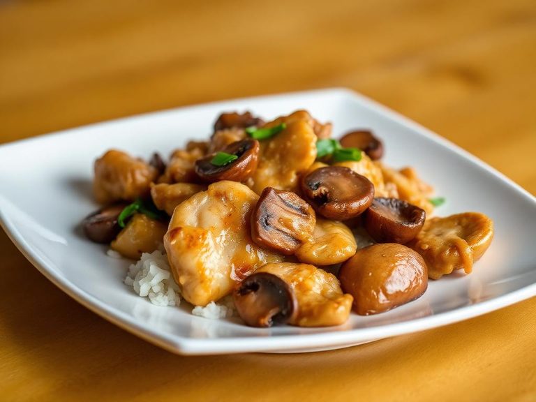 Stir-Fried Chicken with Mushrooms