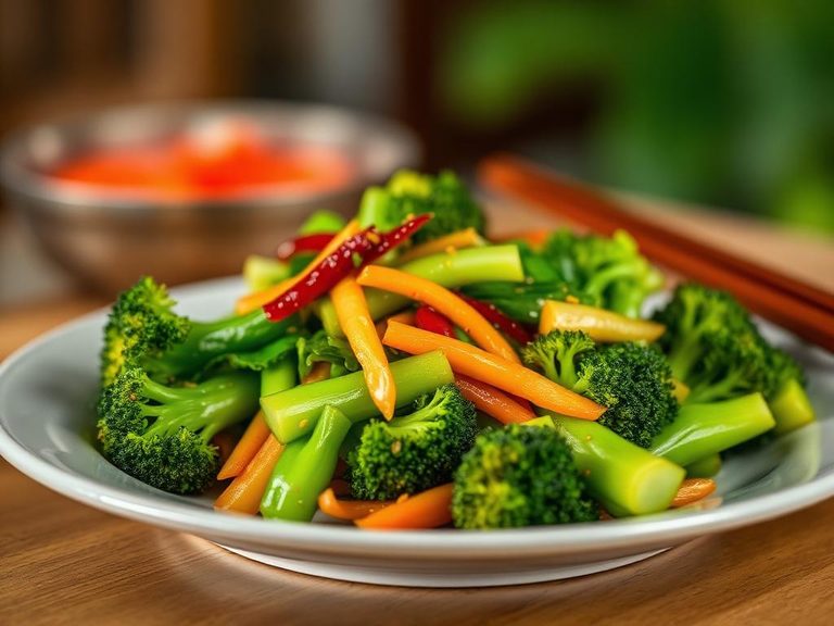 Stir-fried Chinese broccoli