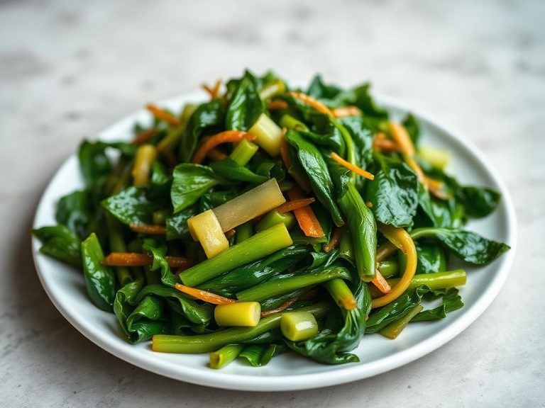Stir-fried Chinese greens