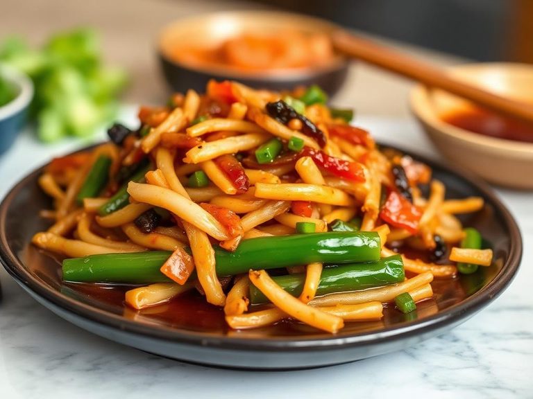 Stir-fried chrysanthemum with garlic and oyster sauce