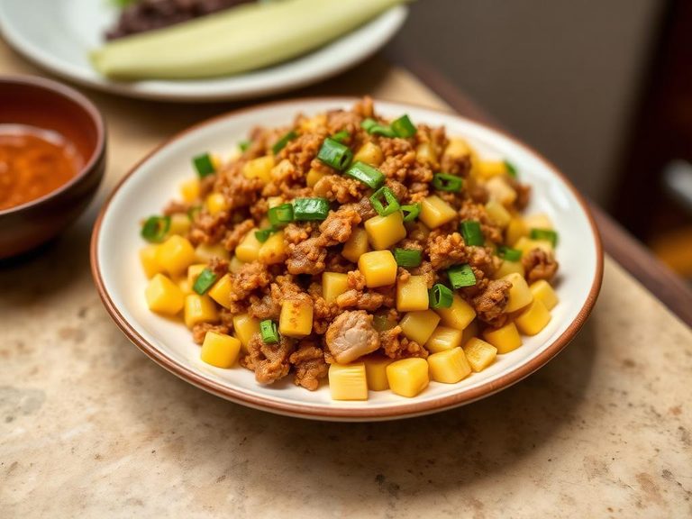 Stir-fried Corn with Minced Pork