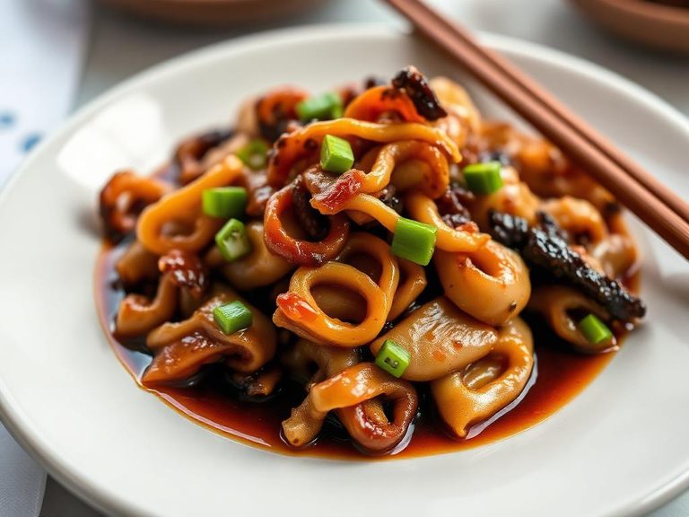 Stir-Fried Cuttlefish with Black Bean Sauce