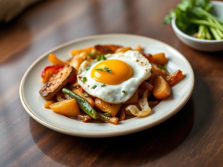 Stir-fried Egg with Potato and Onion