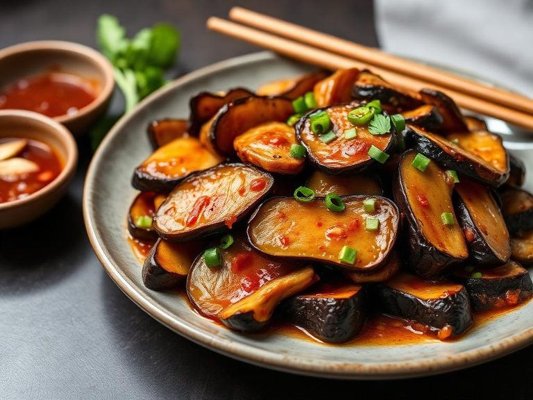 Stir-Fried Eggplant with Garlic Sauce