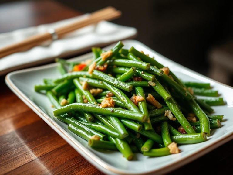 Stir-fried green beans