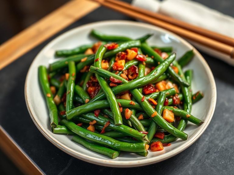 Stir-Fried Green Beans with Sichuan Peppercorns
