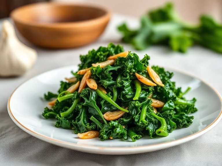 Stir-fried Kale with Garlic