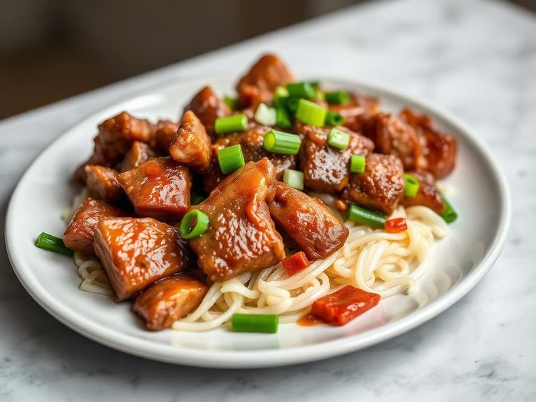 Stir-Fried Lamb with Ginger and Scallions