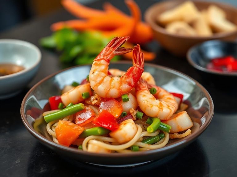 Stir-fried Lychee with Shrimp