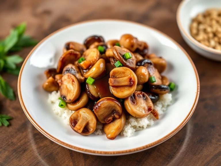 Stir-Fried Mushrooms with Garlic and Soy Sauce