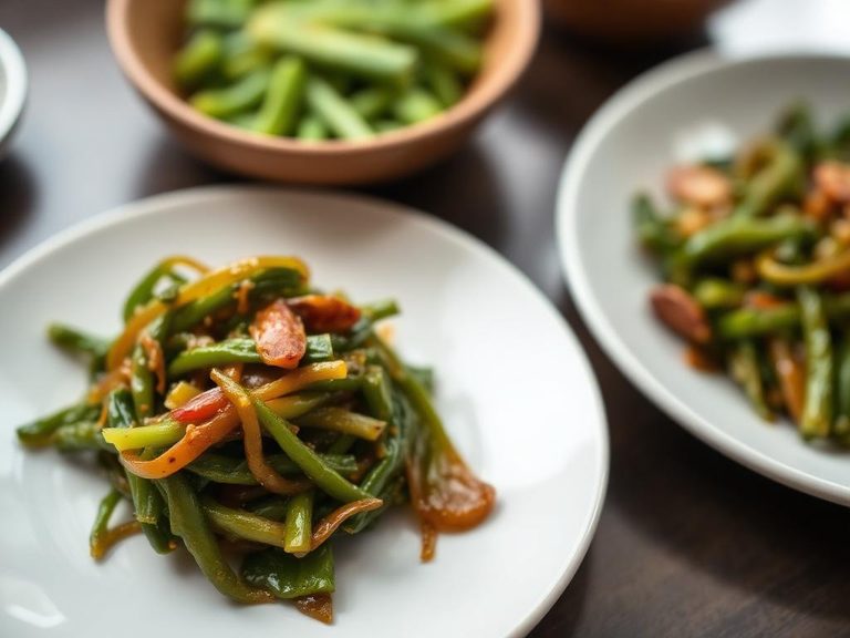 Stir-fried mustard greens with garlic