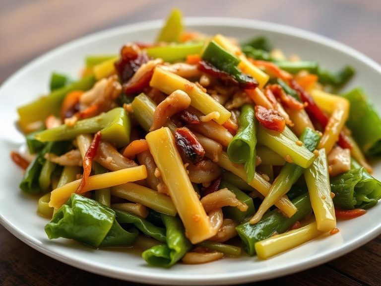 Stir-fried Napa Cabbage with Garlic (Chinese)