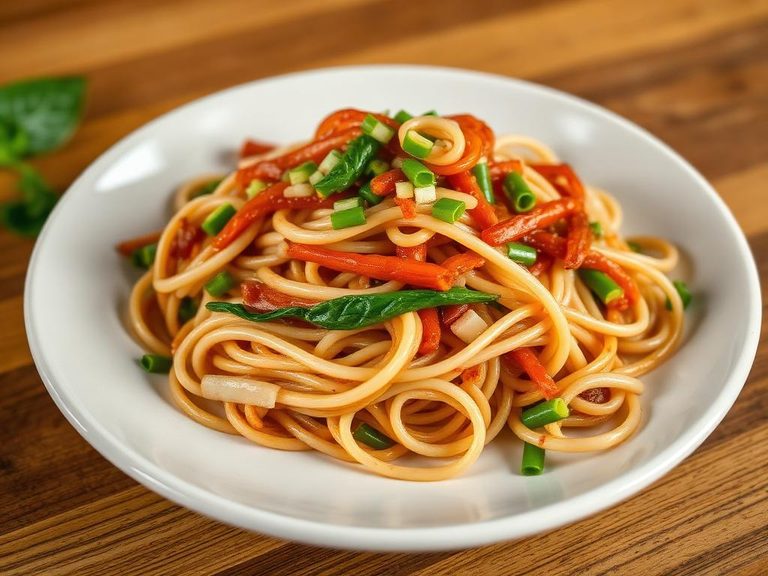 Stir-Fried Noodles with Bean Sprouts