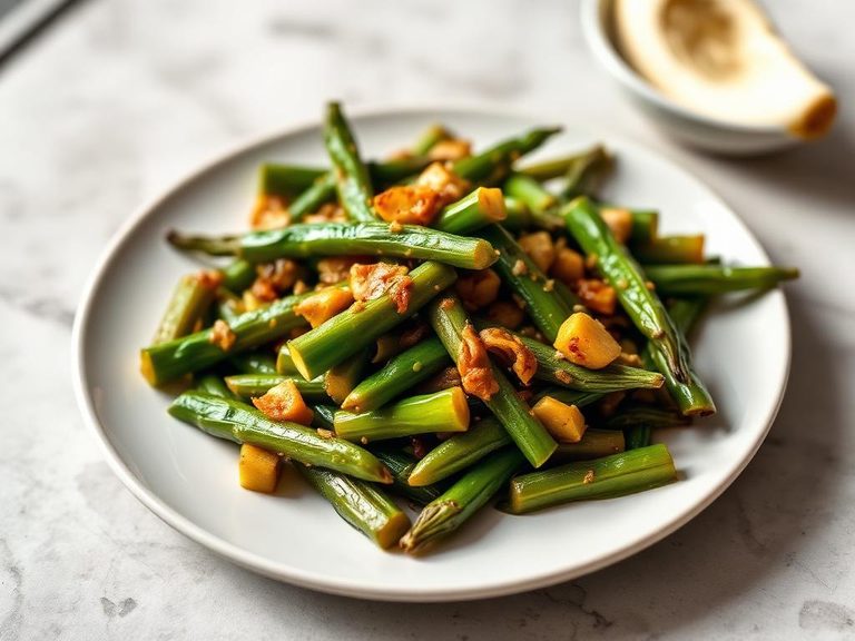 Stir-fried Okra with Garlic