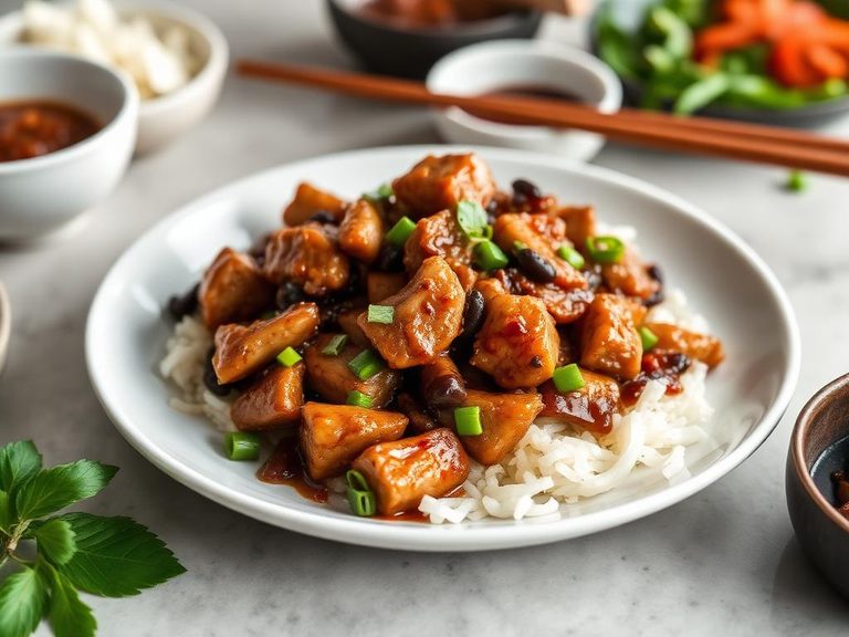 Stir-fried Pork with Black Bean Sauce