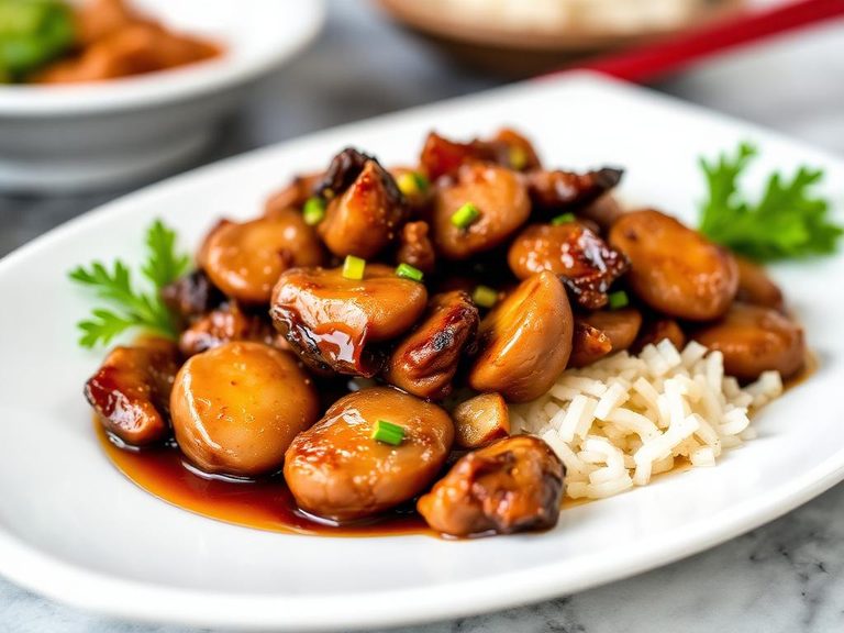 Stir-fried Shiitake with Oyster Sauce