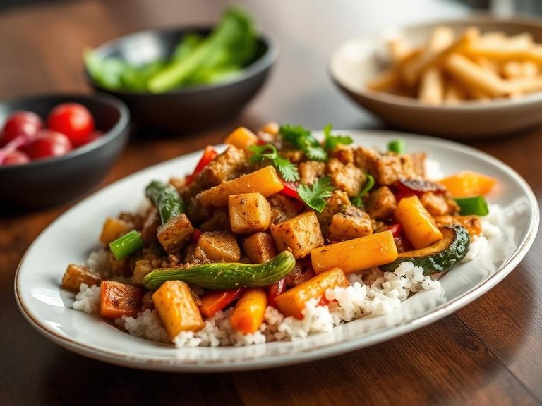 Stir-fried Tempeh with Vegetables