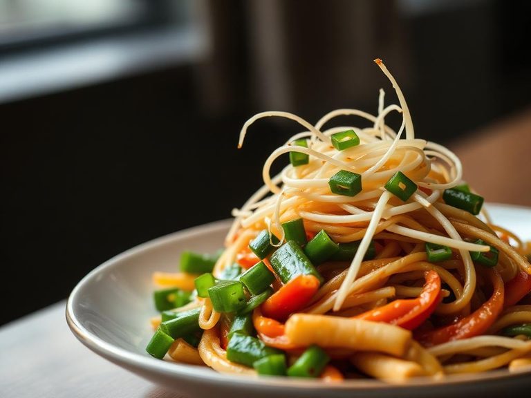Stir-fried vegetables with bean sprouts
