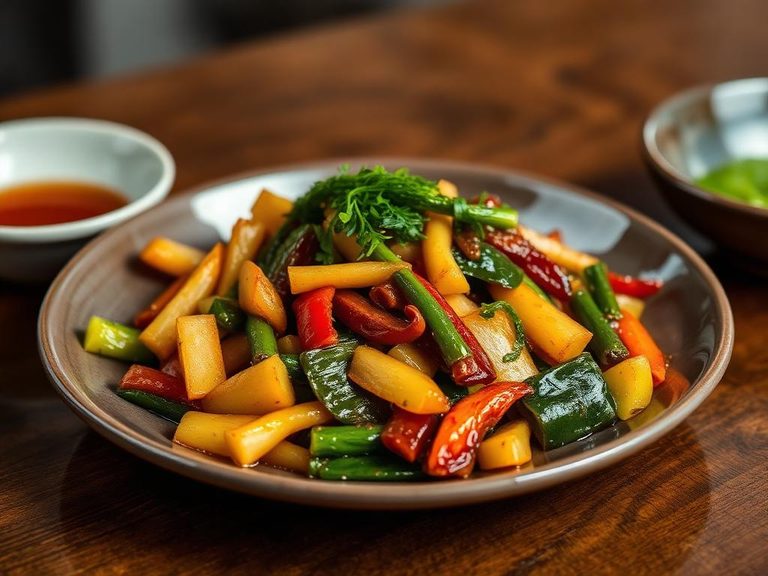 Stir-fried Vegetables with Oyster Sauce