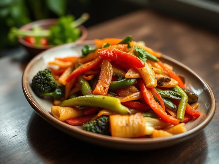 Stir-fried vegetables