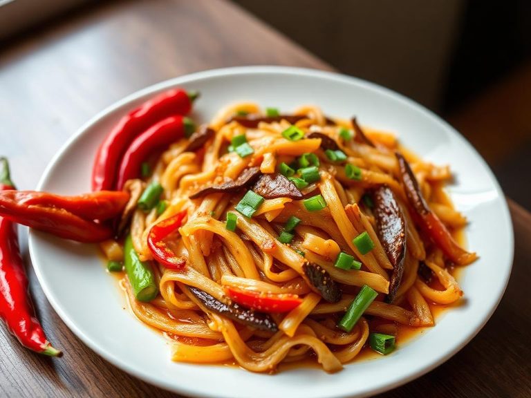 Stir-fried with garlic and chili