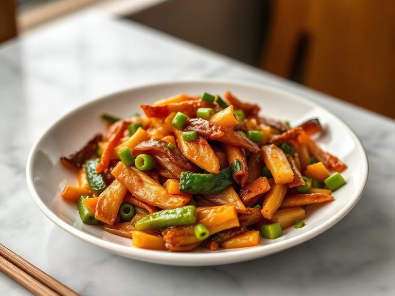 Stir-fried with Garlic and Ginger (Asian base)