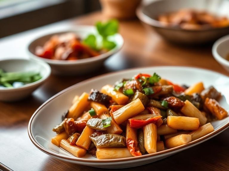 Stir-fried with garlic and oyster sauce