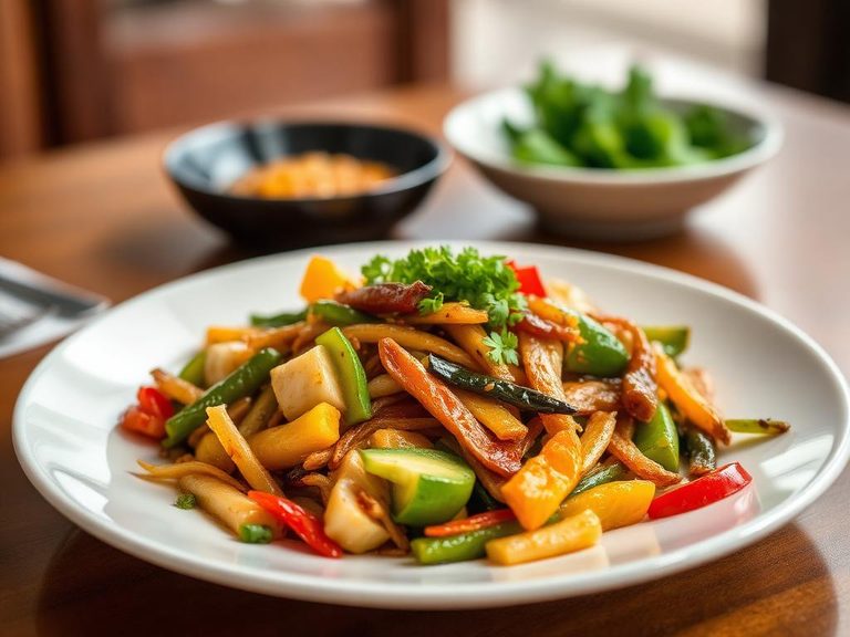 Stir-fried with other vegetables