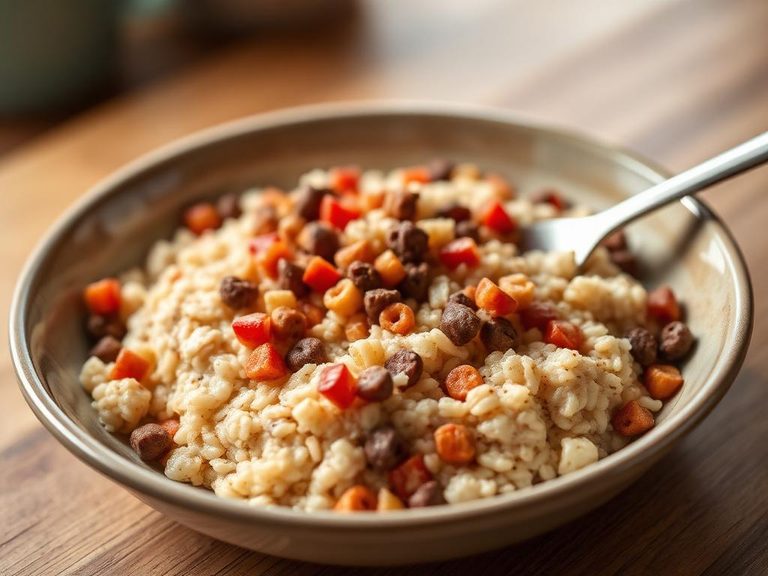Stirred into plain oatmeal or rice cereal.