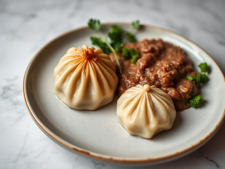 Strained Dumpling and Meat Puree