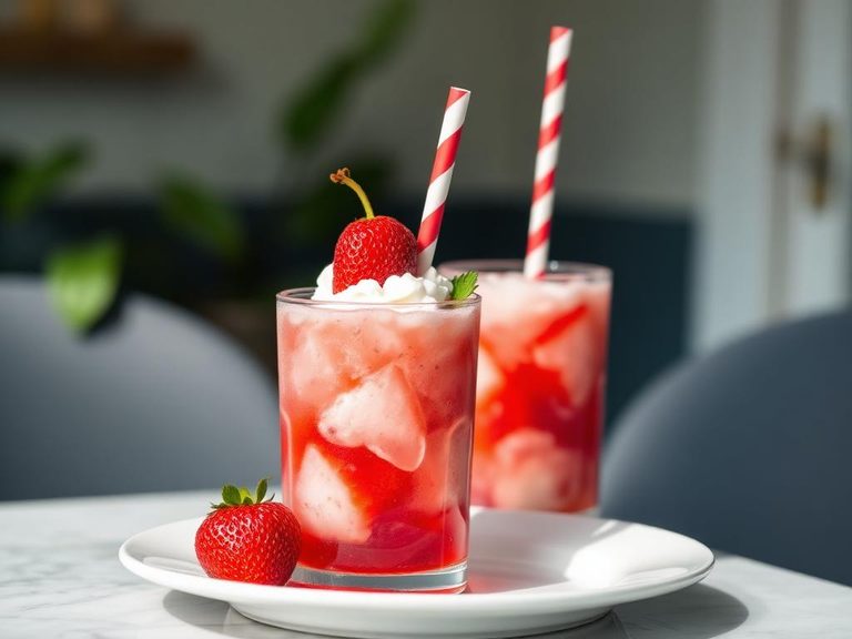 Strawberry Ice Cream Soda