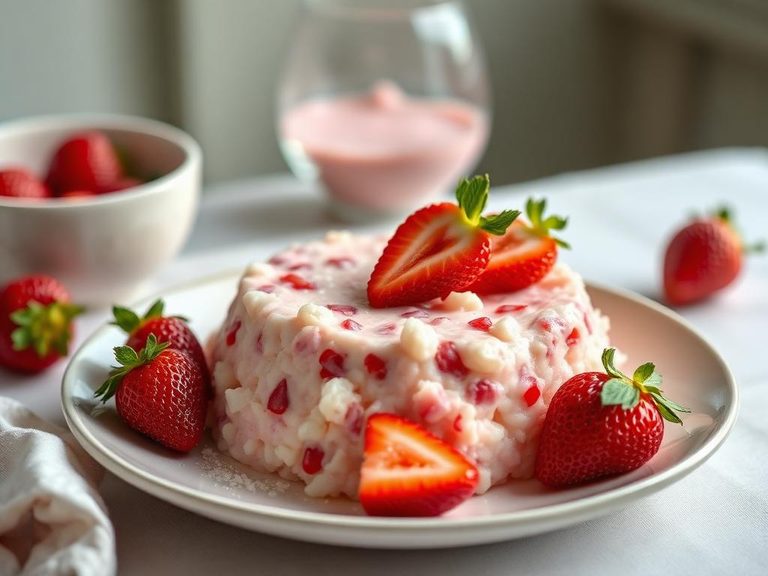 Strawberry Milk Rice Pudding