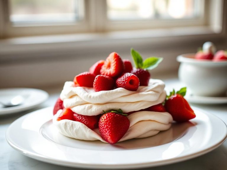 Strawberry Pavlova