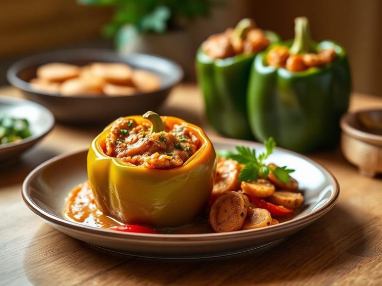 Stroganoff Stuffed Bell Peppers